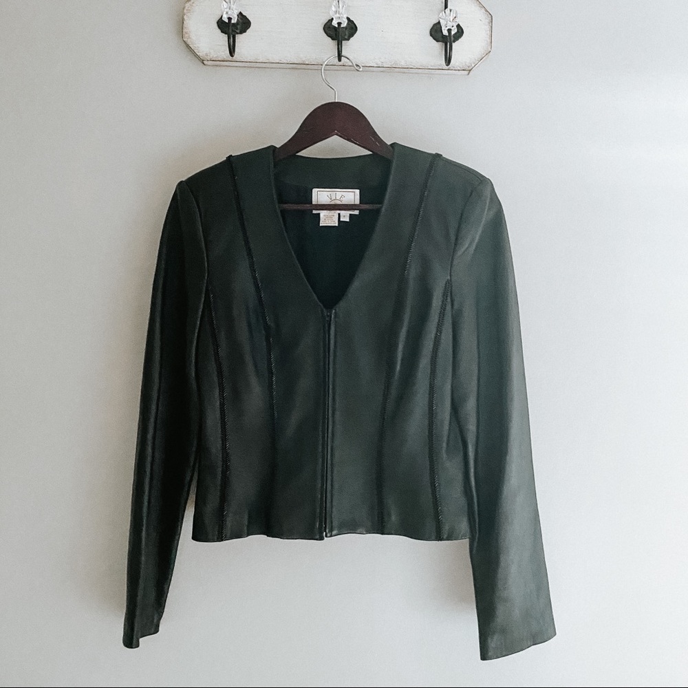 Victoria Royal Ltd Black Leather Jacket